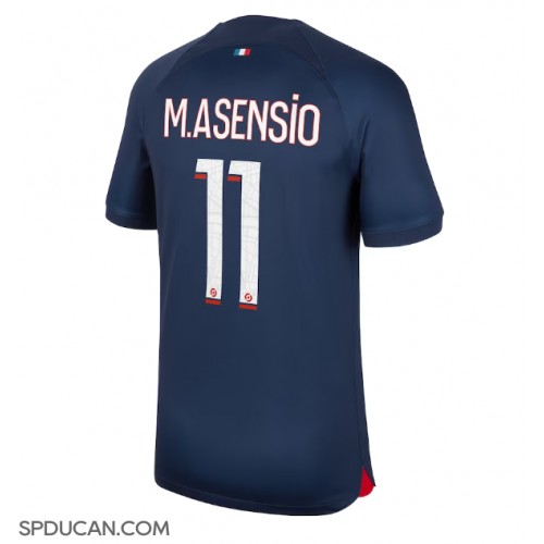Muški Nogometni Dres Paris Saint-Germain Marco Asensio #11 Domaci 2023-24 Kratak Rukav